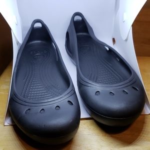 Black Croc Slip Ons Size 10